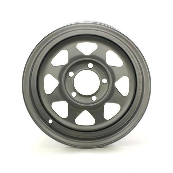 Recstuff 14X5.5 5-Lug on 4.5" Silver Spoke Trailer Wheel (OOS)