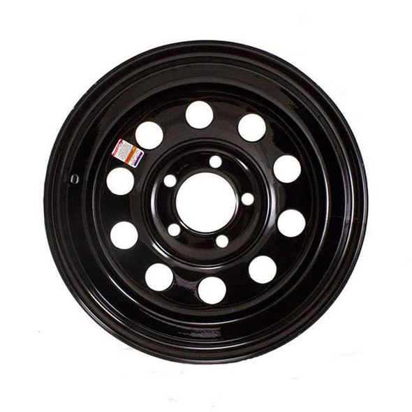 Dexstar 15x5 5-Lug on 4.5" Black Mod Trailer Wheel