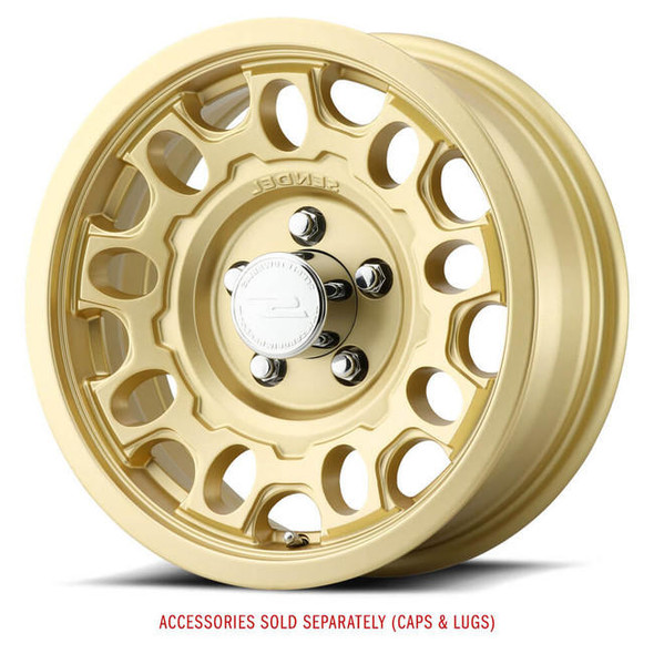 Sendel 14X5.5 5-Lug on 4.5" Aluminum T17 - Matte Gold - T17-45545MG