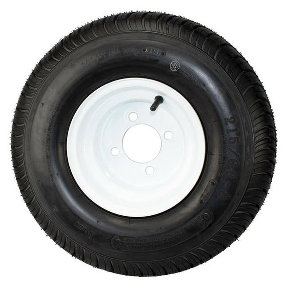 8-Pack 4-Lug White Steel Trailer Wheels/Rims – Fits 18.5x8.50-8 & 18.5x9.50-8 Tires