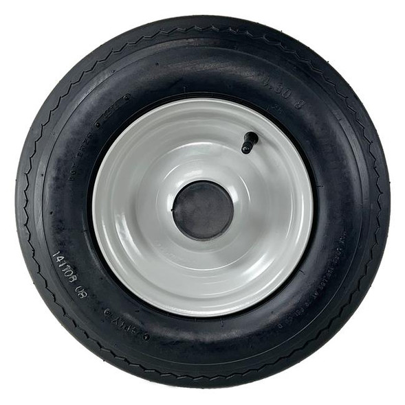 2 Pack - 5.70X8 Loadstar Trailer Tire LRC on 4 Bolt White Wheel