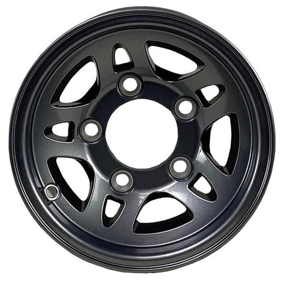 HiSpec 10x6 5-Lug on 4.5" Aluminum S5 Trailer Wheel-Full Painted Gray-S5106545FPG 