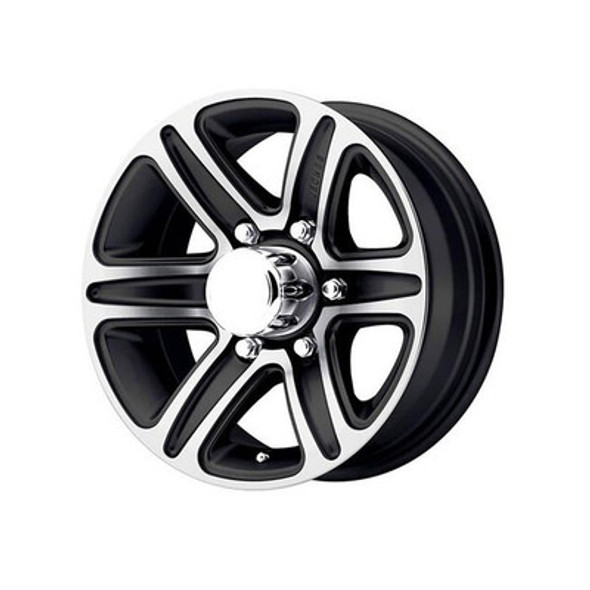 Sendel 15X6 6-Lug on 5.5" Aluminum T09 Trailer Wheel - Black Inlay - T09-56655BM Sendel 15X6 6-Lug on 5.5" Aluminum T09 Trailer Wheel - Black Inlay - T09-56655BM
