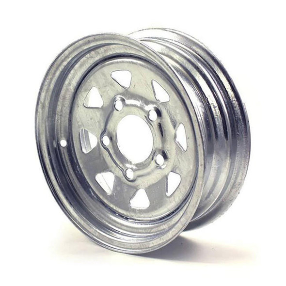 Recstuff 12X4 5-Lug on 4.5" Galvanized Spoke Trailer Wheel