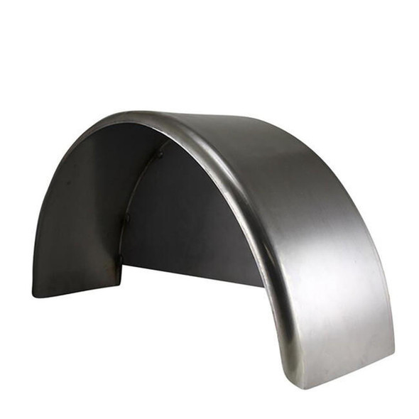 36x10 3/4 Single Axle Steel Trailer Fender w/ Back Plate Welded In - One Fender - Blemished
