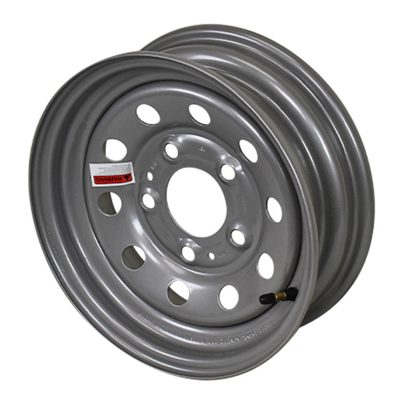 12X4 5-Lug on 4.5" Silver Mod Trailer Wheel - (SSW)