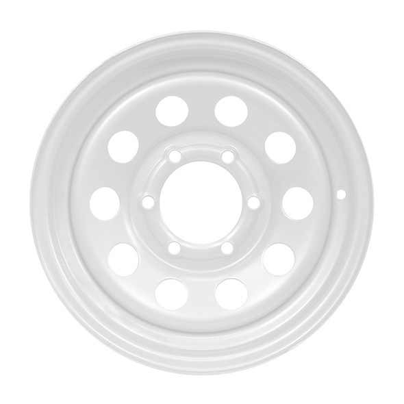 15X6 6-Lug on 5.5" White Mod Trailer Wheel - (SSW)