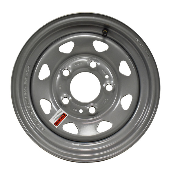 12X4 5-Lug on 4.5" Silver Spoke Trailer Wheel - (SSW)