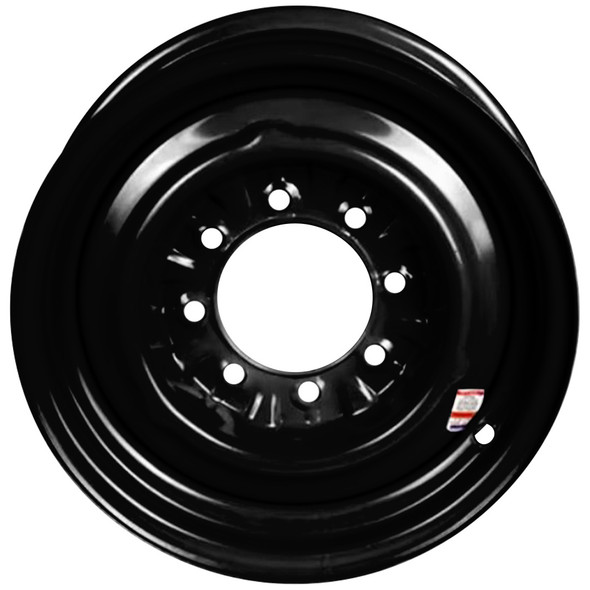 16x6 8-Lug on 6.5" Black Conventional Trailer Wheel