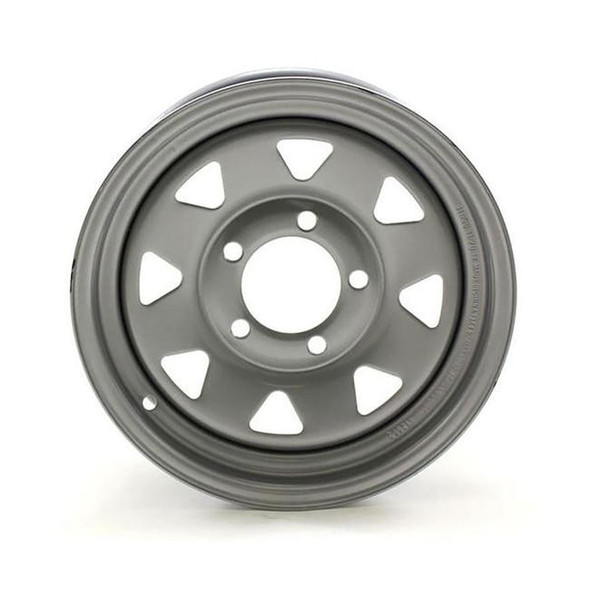 Recstuff 13X4.5 5-Lug on 4.5" Silver Spoke Trailer Wheel