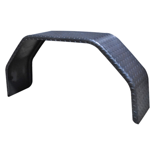 36x18" Heavy-Duty Single Axle 14-Gauge Steel Treadplate Trailer Fender - One Fender