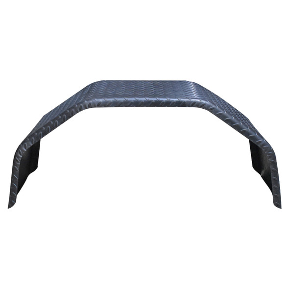 36x12" Heavy-Duty Single Axle 14-Gauge Steel Treadplate Trailer Fender - One Fender