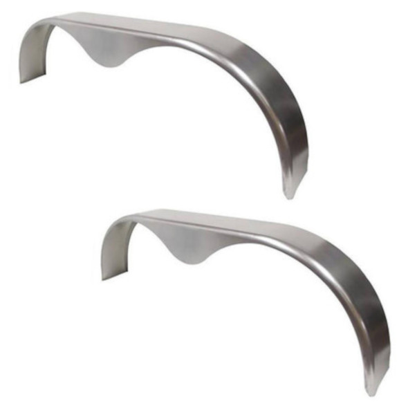 2 Pack - 66x9 Smooth Aluminum Tandem-Axle Teardrop Trailer Fenders