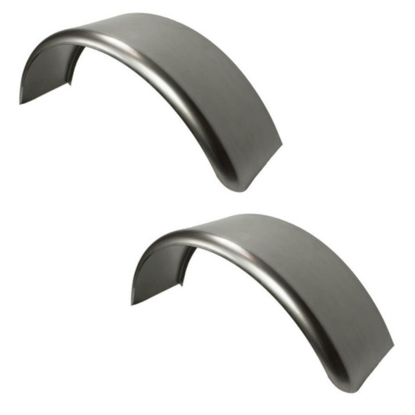 2 Pack - 28x8 Single Axle Round 16-Gauge Steel Trailer Fenders