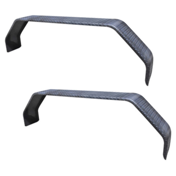 2 Pack - 72x10" Heavy-Duty Tandem Axle Steel Treadplate Trailer Fenders