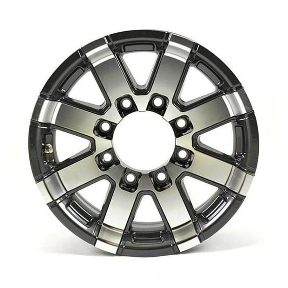 HiSpec 16X6 8-Lug on 6.5" Aluminum Series 07 HD Trailer Wheel - Gray - 766865HDG