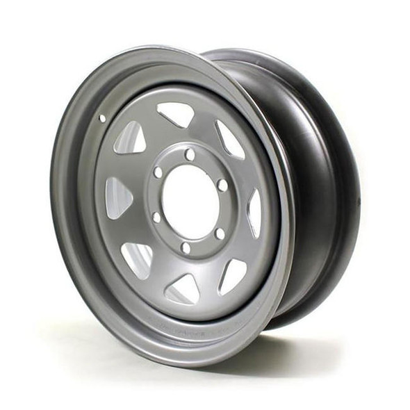 Recstuff 16x6 6-Lug on 5.5" Silver Spoke Trailer Wheel