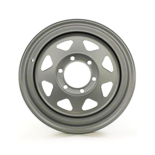 Recstuff 16x6 6-Lug on 5.5" Silver Spoke Trailer Wheel