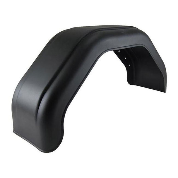 Autoflex Plastic Universal Trailer Fender - 13-14" Tires - 30" - Black - One Fender