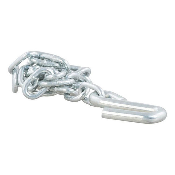 CURT Safety Chain Assembly- 2000lbs. Minimum Break Force- 30 Grade- Incl. 3/16 in. X 24 in. Chain- (1) 3/8 in. S-Hook[J-26]