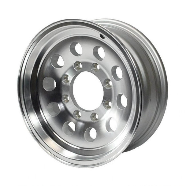 Sendel 16X6 8 on 6.5" Aluminum S20 Trailer Wheel - Silver - S20-66866T