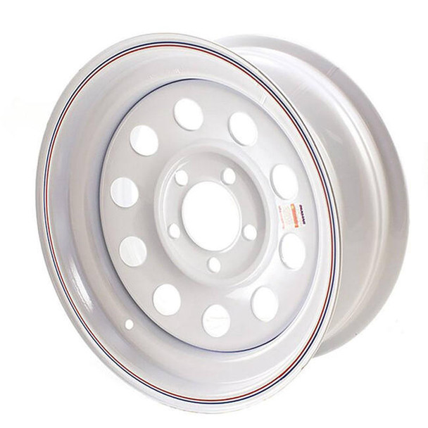 Dexstar 15X6 5-Lug on 4.5" White Mod Trailer Wheel (DEX - SELL JG)