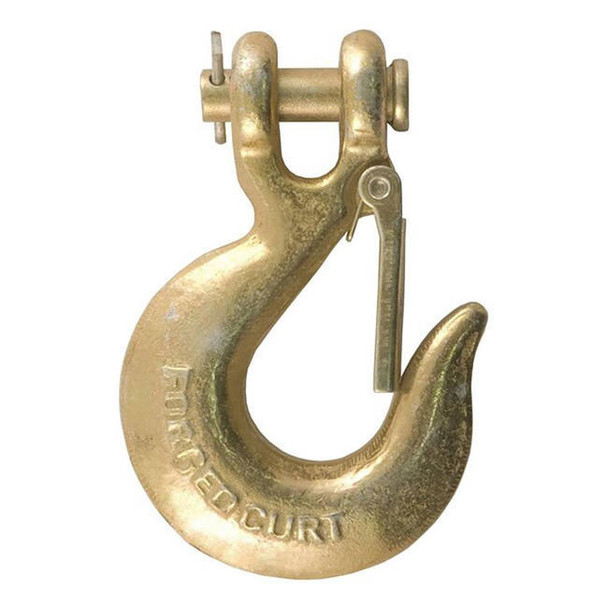 CURT Class V- Clevis Safety Latch Hook- Bulk- 18800lbs. Gross Vehicle Weight Rating- 70 Grade- 5/16 in.- 0.75 in. Opening- w/Latch