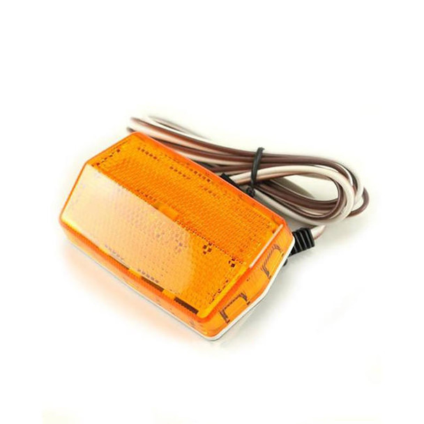 Maxem Amber Clearance Light With 48" Plug & Adhesive Back