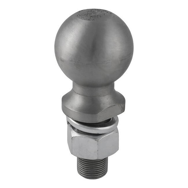 CURT Trailer Hitch Ball- Gross Load 12000lbs.- Ball Dia. 2 5/16 in.- Shank Dia. 1 in.- Shank Length 2.25 in.- Raw Finish-