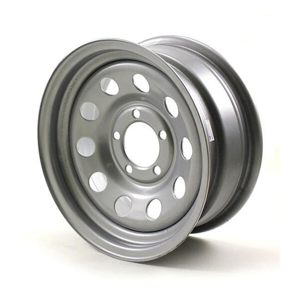 Dexstar 14X5.5 5-Lug on 4.5" Silver Mod Trailer Wheel