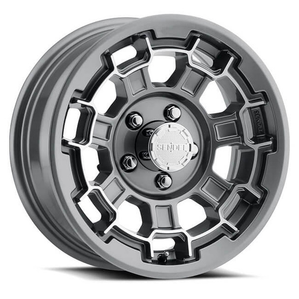 Sendel 15X6 5-Lug on 4.5" Aluminum T18 - Gunmetal - T18-56545GM