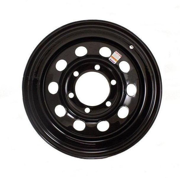 16 X 6 6/5.5, 0 Offset, Black Mod Wheel, No Pinstripes 3520# Cap, 0-Offset, 4.27 Pilot Hole