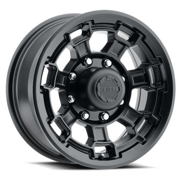 Sendel 16X7 8-Lug on 6.5" Aluminum T18 - Matte Black - T18-67867MB