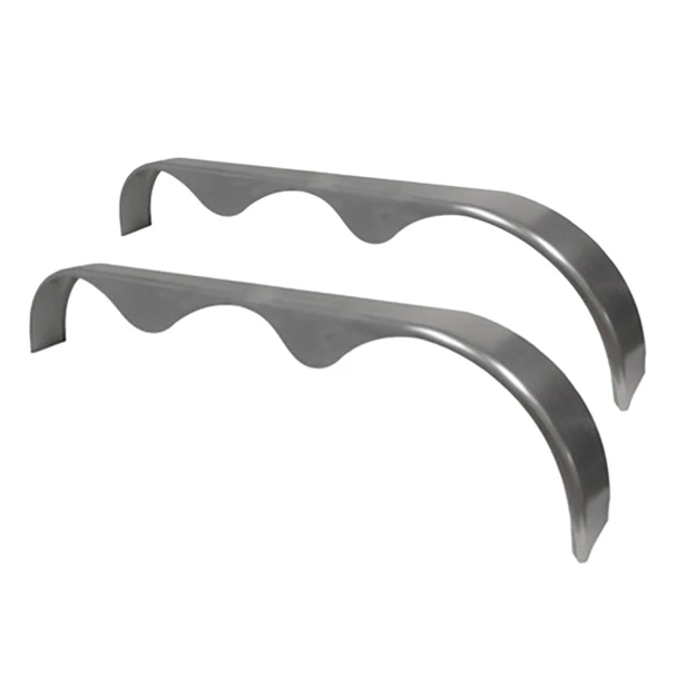 RockStopper 108x10-3/4 Tri-Axle Teardrop 14-Gauge Steel Trailer Fender (Pair) - Two Fenders 