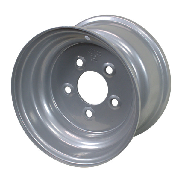 Recstuff 10X6 5-Lug on 4.5" Silver Bell Wheel Angle View