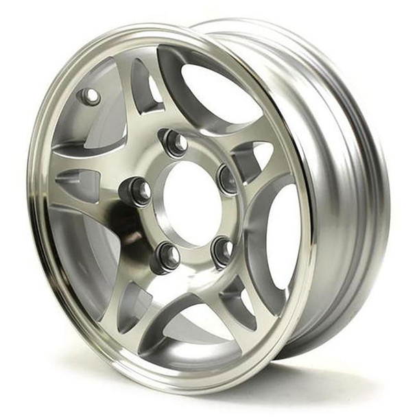 HiSpec 12X4 5-Lug on 4.5" Aluminum S5 Trailer Wheel - S524545