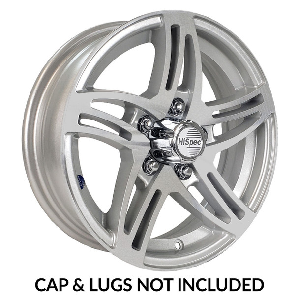 HiSpec 14x5.5 5-Lug on 4.5" Aluminum Series 09 Trailer Wheel