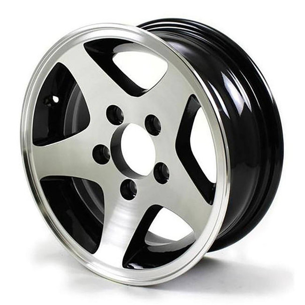 HiSpec 13X5 5-Lug on 4.5" Aluminum 5-Star Trailer Wheel - 435545B