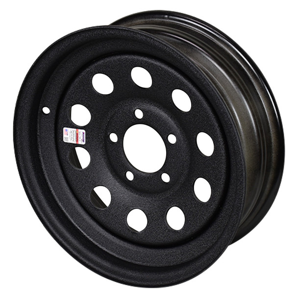 14X5.5 5-Lug on 4.5" Galvstar Galvanized Mod Trailer Wheel - Black 14X5.5 5-Lug on 4.5" Galvstar Galvanized Mod Trailer Wheel - Black