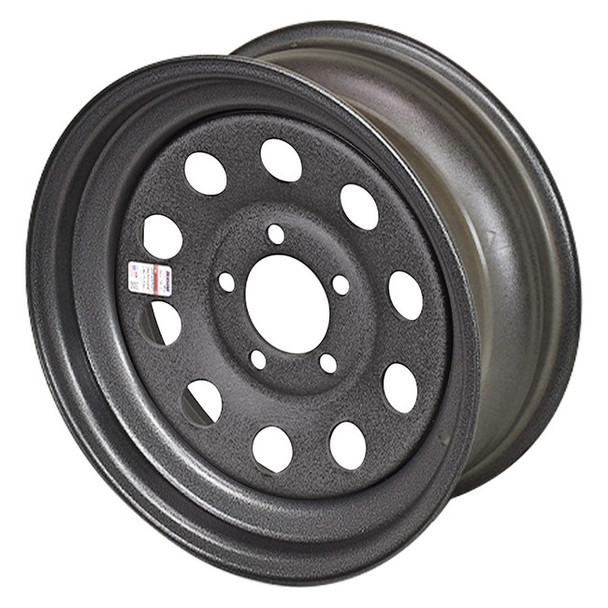 15X5 5-Lug on 4.5" Galvstar Galvanized Mod Trailer Wheel - Dark Silver 15X5 5-Lug on 4.5" Galvstar Galvanized Mod Trailer Wheel - Dark Silver