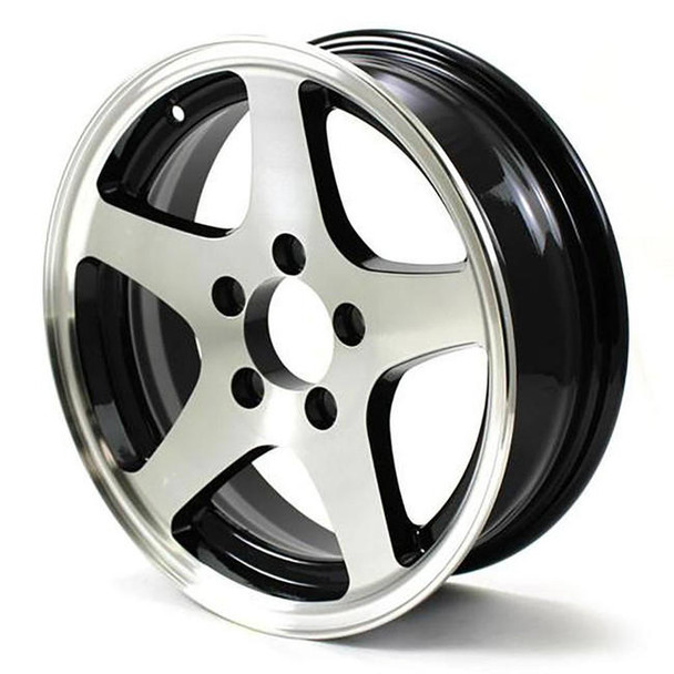 HiSpec 15X5 5-Lug on 4.5" Aluminum 5-Star Trailer Wheel - 455545B