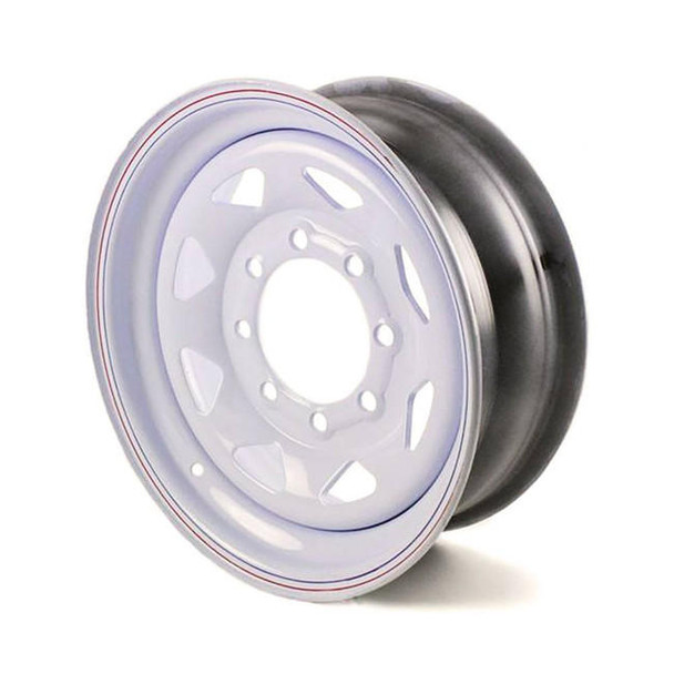 Recstuff 16x6 8-Lug on 6.5" White Spoke Trailer Wheel (OOS)