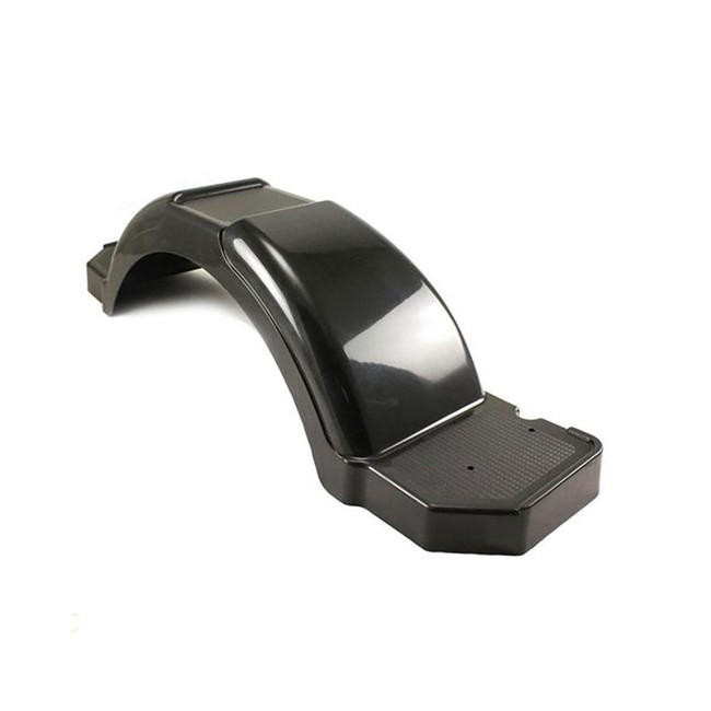 Plastic Step Trailer Fender - 43.06" - Black - One Fender