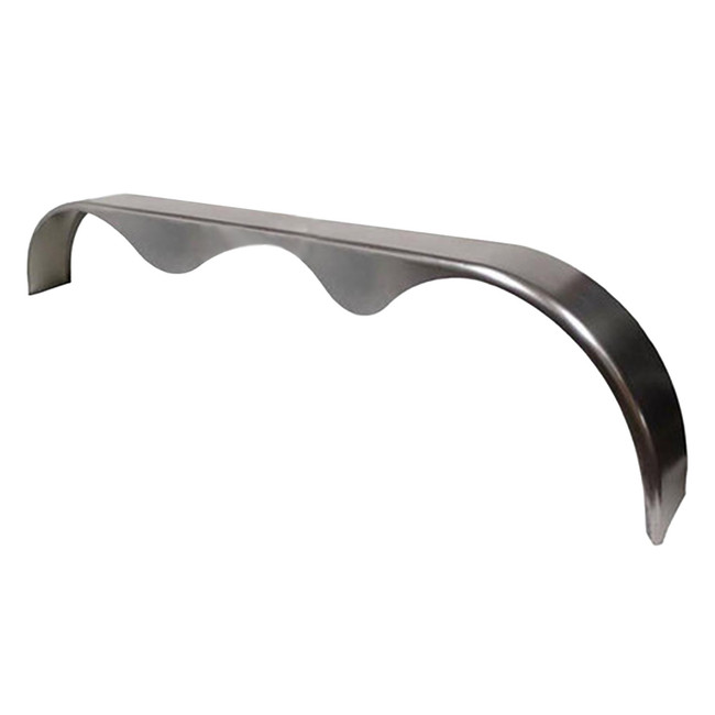 108x10-3/4 Tri-Axle Teardrop 16-Gauge Steel Trailer Fenders (Pair) - Two Fenders