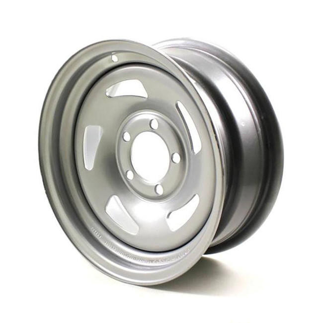 14X5.5 5-Lug on 4.5" Silver Blade Trailer Wheel