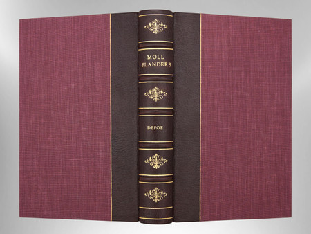 Moll Flanders by Daniel Defoe, Signed Custom Harcourt Binding