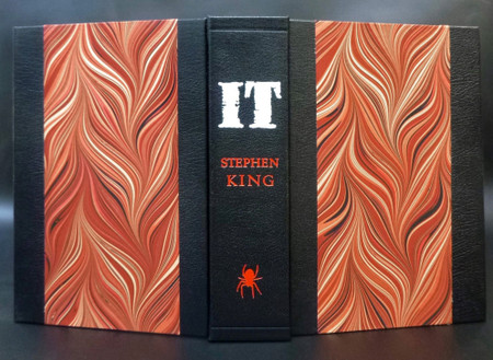 IT by Stephen King, 1986 First Edition, Unique Leather Binding by Scott Kellar