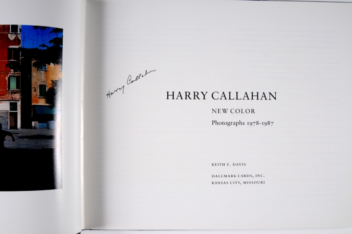 Harry Callahan: New Color 1978 - 1987 | Signed First Edition