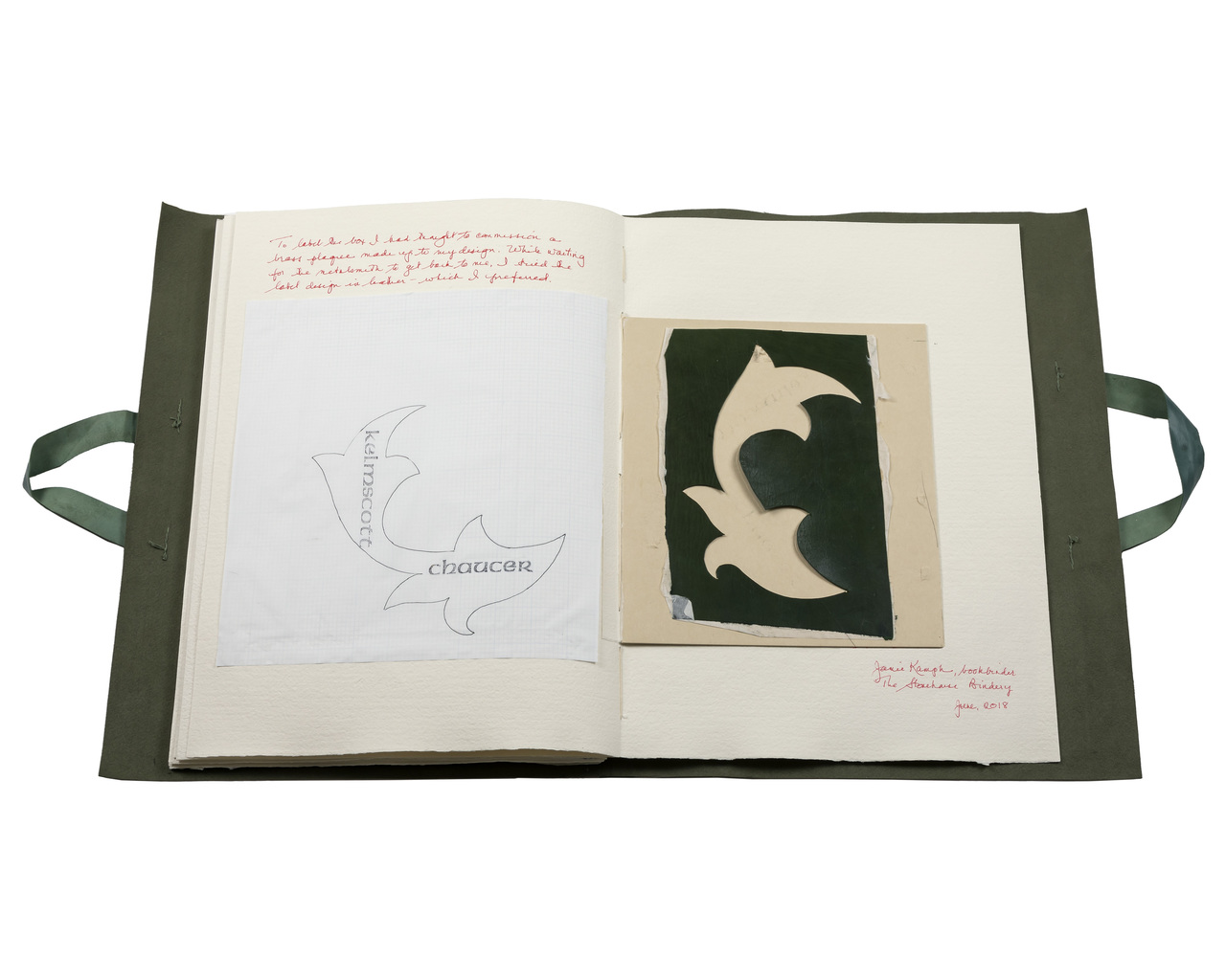 The Kelmscott Chaucer, 1896, Unique Inlaid Leather Binding by