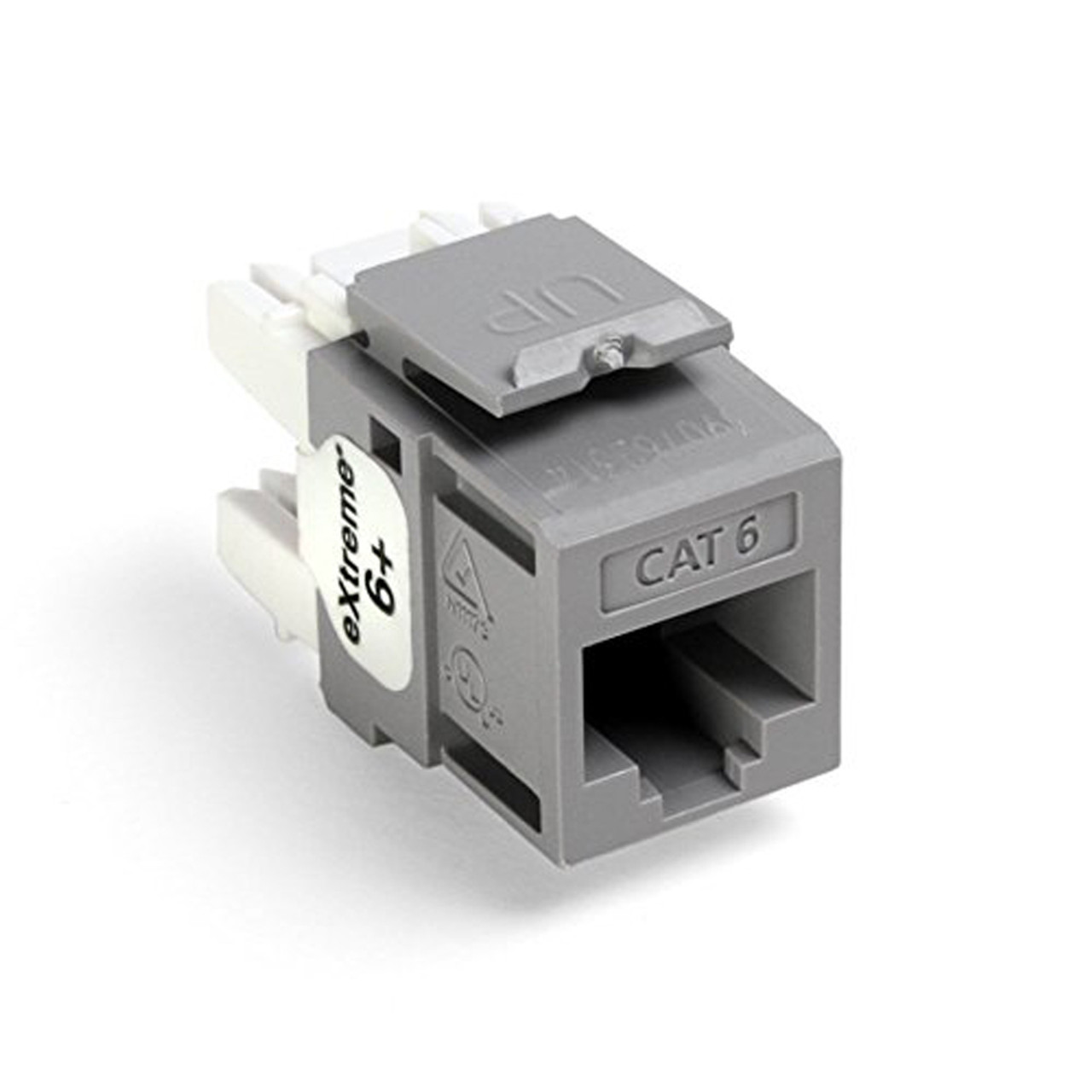 Leviton 61110-RG6 eXtreme 6+ QuickPort Connector, CAT 6, Grey JBJ SUPPLY  STORE